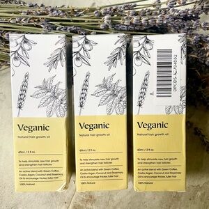 NIB VEGANIC | Natural Hair Growth Oil - 3 bottles